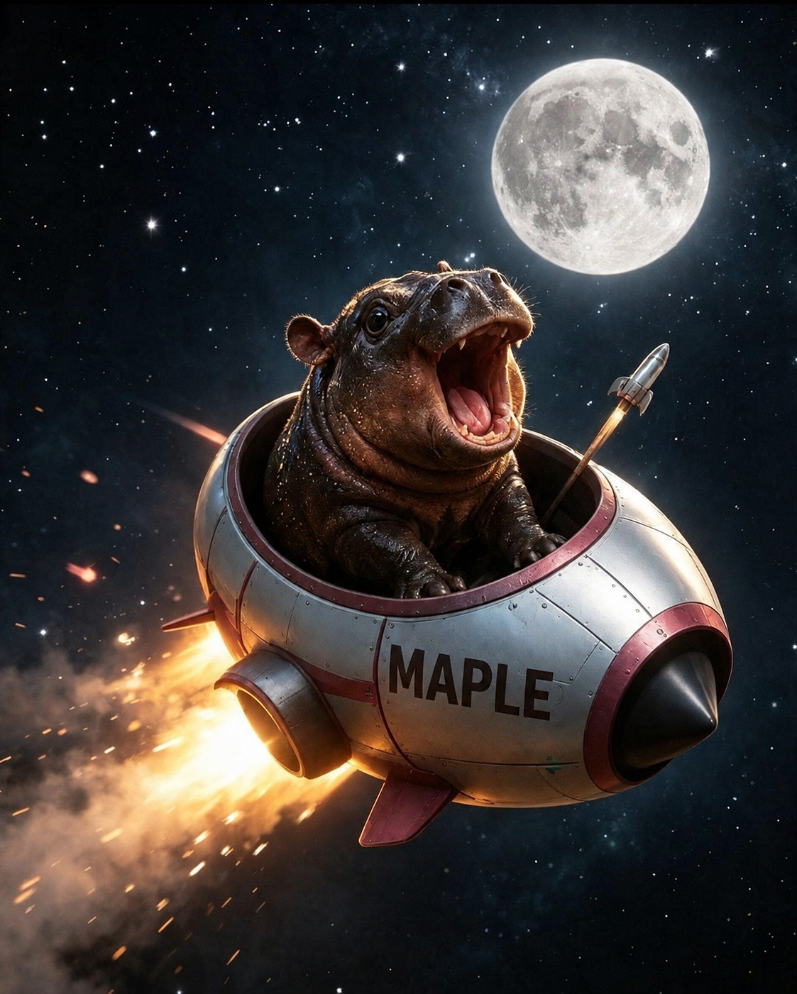 Maple the pygmy hippo meme 29