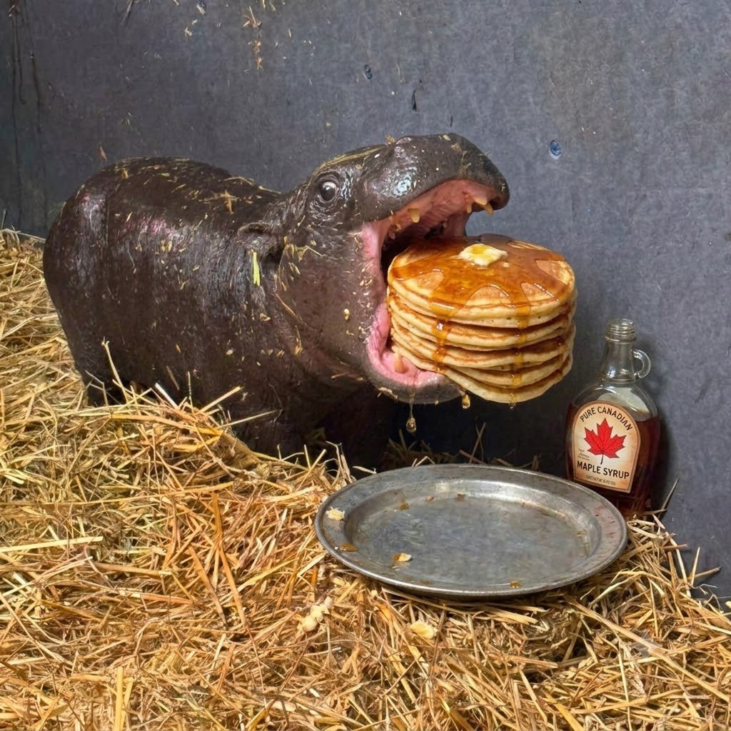 Maple the pygmy hippo meme 27